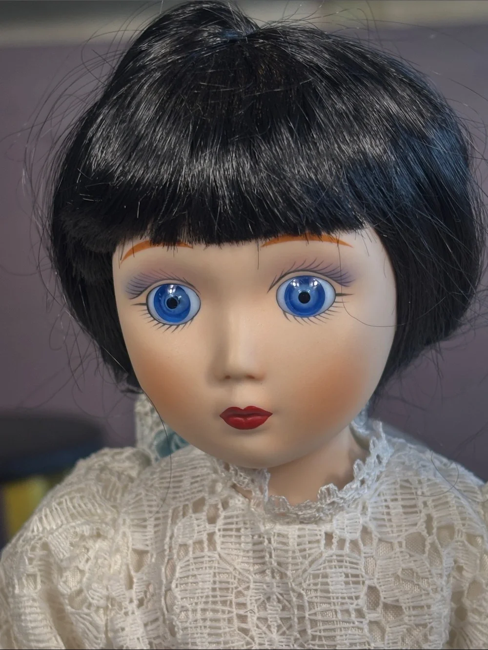 Danberry Mint Mary Bride of the 1950s Porcelain Doll w Tag Lace Wedding Dress